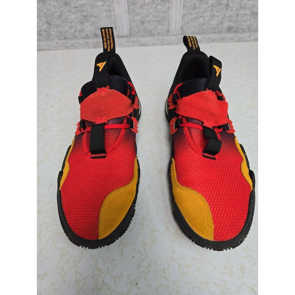 Adidas Trae Young Basketball Sneakers Men 9.5 Color Black Red Yellow